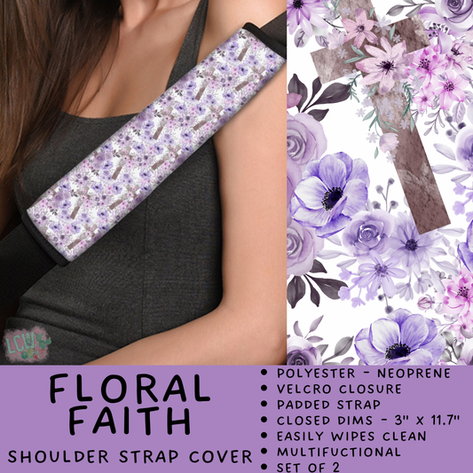 Batch #423 - Car Accessories - Closes 10/2 - ETA mid/late Nov - Floral Faith Shoulder Strap Pads
