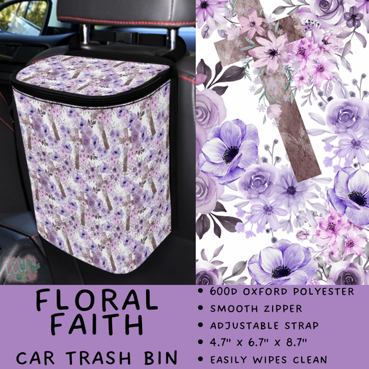 Batch #423 - Car Accessories - Closes 10/2 - ETA mid/late Nov - Floral Faith Car Trash Bin