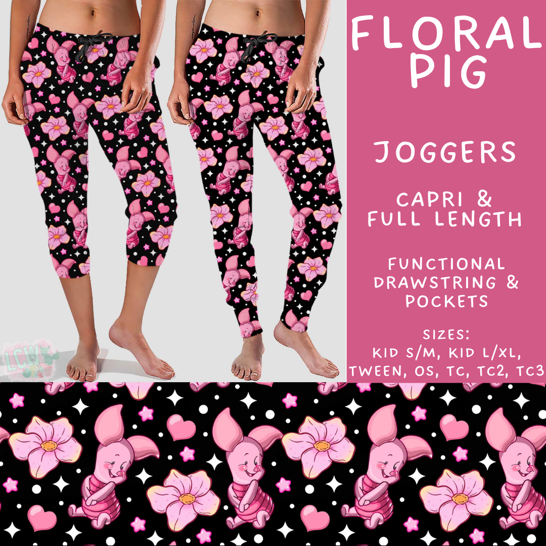 Batch #552 - Magical Faves 22 - Closes 7/6 - ETA early Sept - Floral Pig Full and Capri Length Joggers
