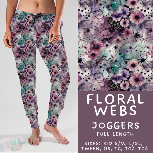 Ready To Ship - Floral Webs Joggers TC2