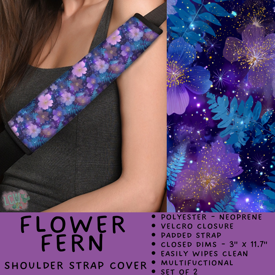 Batch #423 - Car Accessories - Closes 10/2 - ETA mid/late Nov - Flower Fern Shoulder Strap Pads