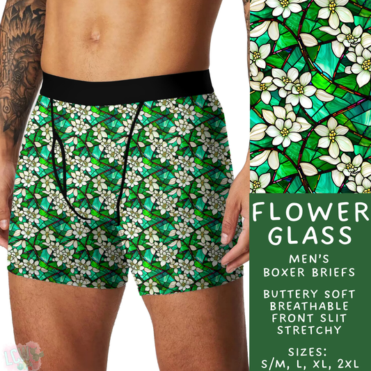 Batch #340 - Comfortable Underwear 4 - Closes 5/16 - ETA early July - Flower Glass Men's Boxer Briefs