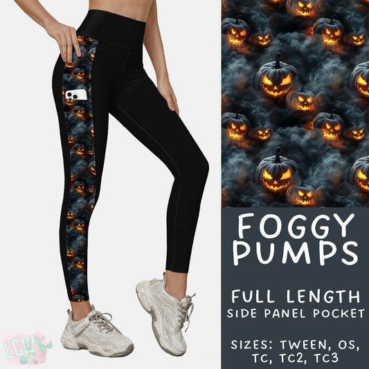 Ready to Ship - Foggy Pumps Side Panel Pocket Leggings - OS & TC