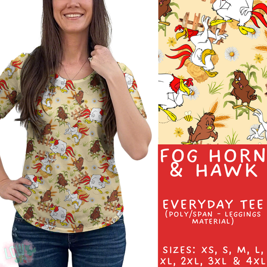 Batch #411 - July Request Run - Closes 9/11 - ETA late October - Fog Horn & Hawk Everyday Tee