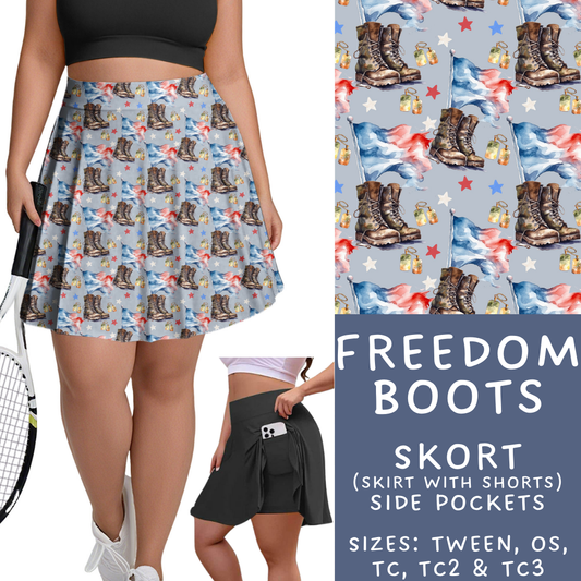 Batch #337 - USA Faves - Closes 5/7 - ETA mid June - Freedom Boots Skort
