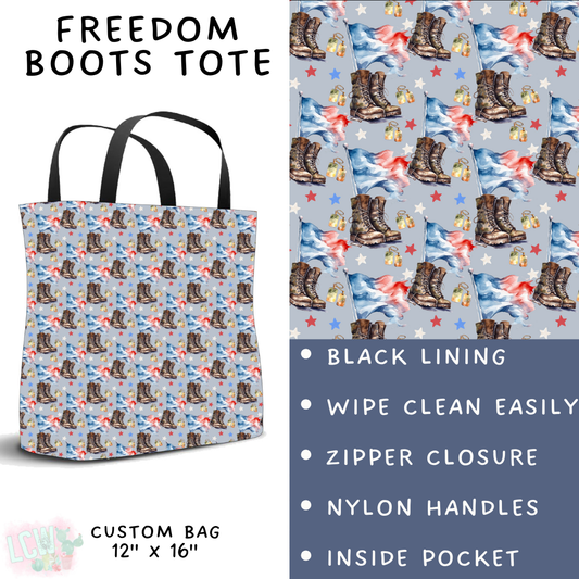 Batch #337 - USA Faves - Closes 5/7 - ETA mid June - Freedom Boots Tote