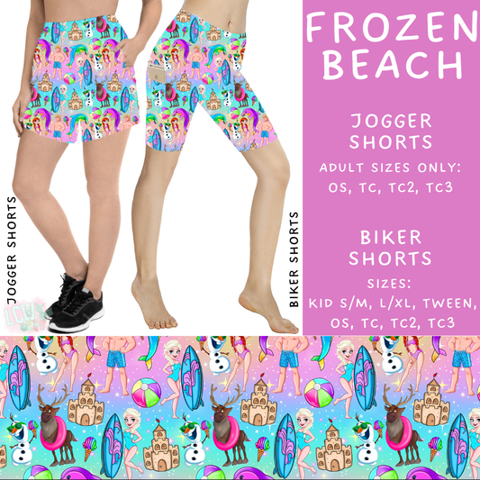 Batch #333 - Magical Summer - Closes 5/7 - ETA late June - Frozen Beach Biker & Jogger Shorts