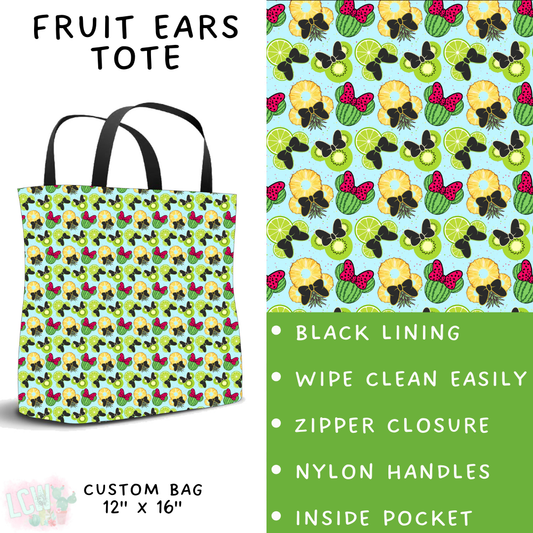 Batch #333 - Magical Summer - Closes 5/7 - ETA late June - Fruit Ears Tote