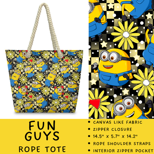 Batch #440 - Magical Character Rope Tote - Closes 10/31 - ETA mid Dec - Fun Guys Rope Tote