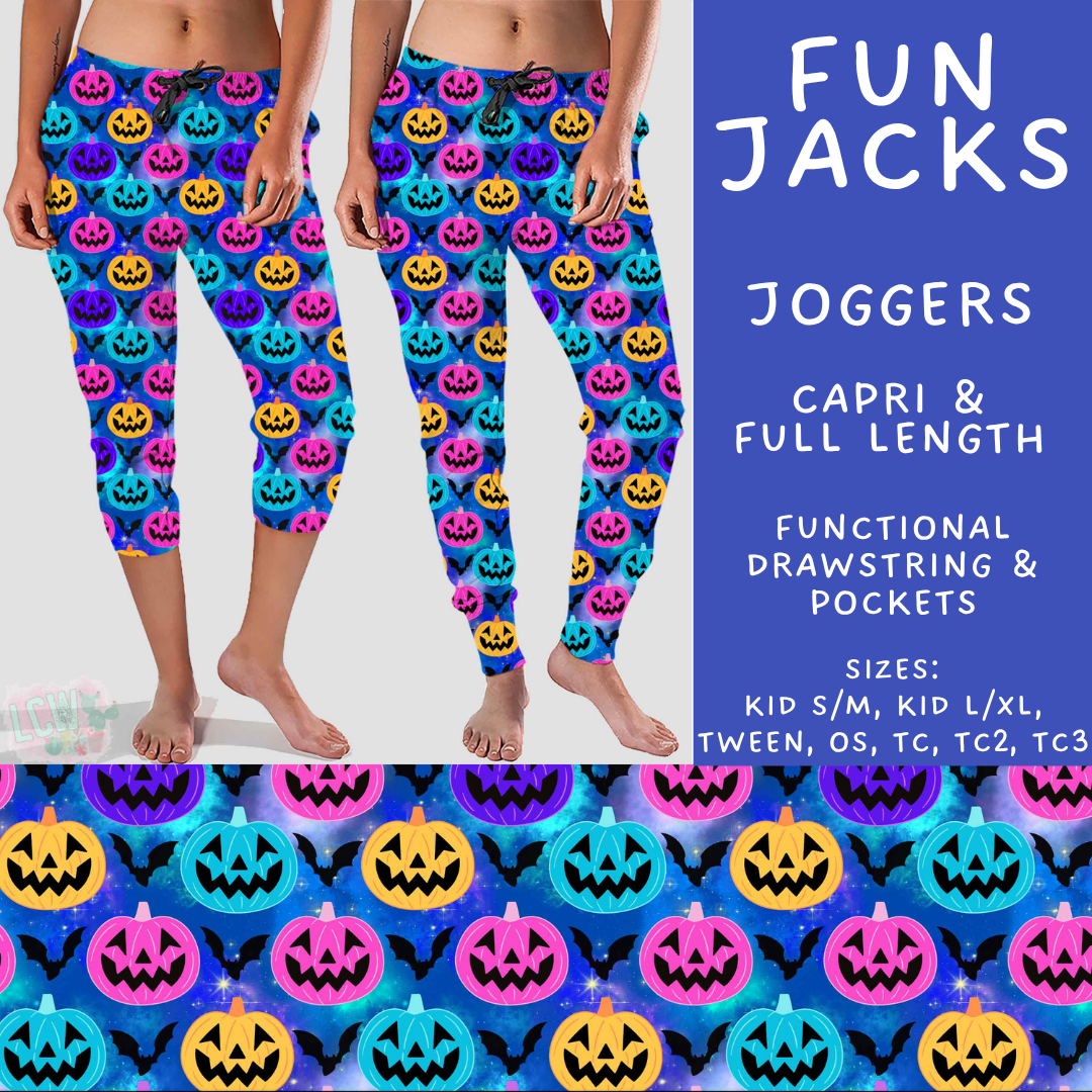 Batch #574 - HalloThanksMas - Closes 8/24 - ETA mid/late October - Fun Jacks Full and Capri Length Joggers