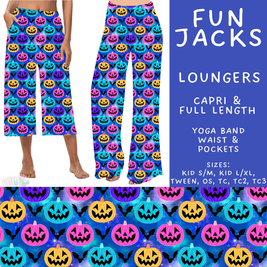 Batch #574 - HalloThanksMas - Closes 8/24 - ETA mid/late October - Fun Jacks Capri and Full Length Loungers