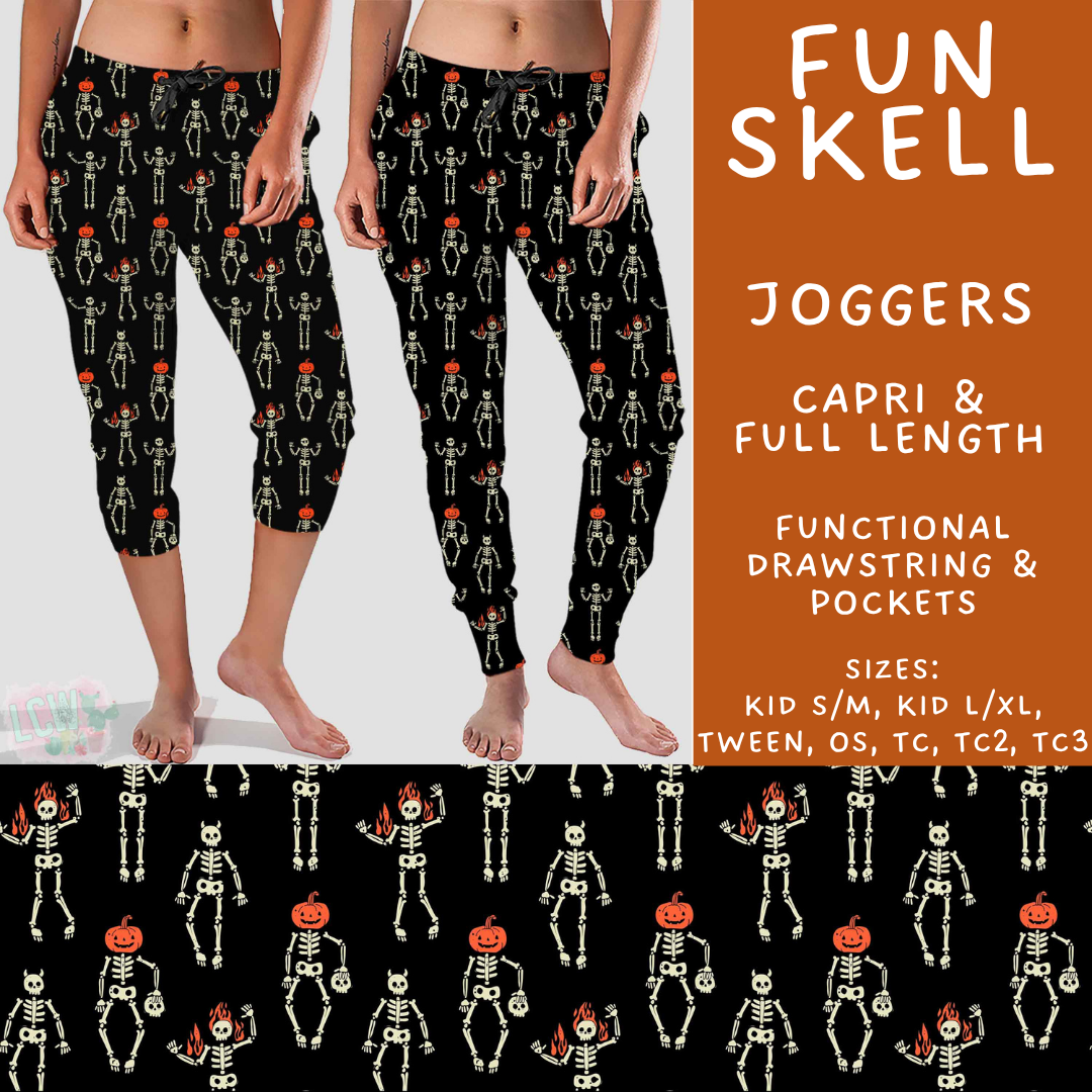 Batch #574 - HalloThanksMas - Closes 8/24 - ETA mid/late October - Fun Skell Full and Capri Length Joggers