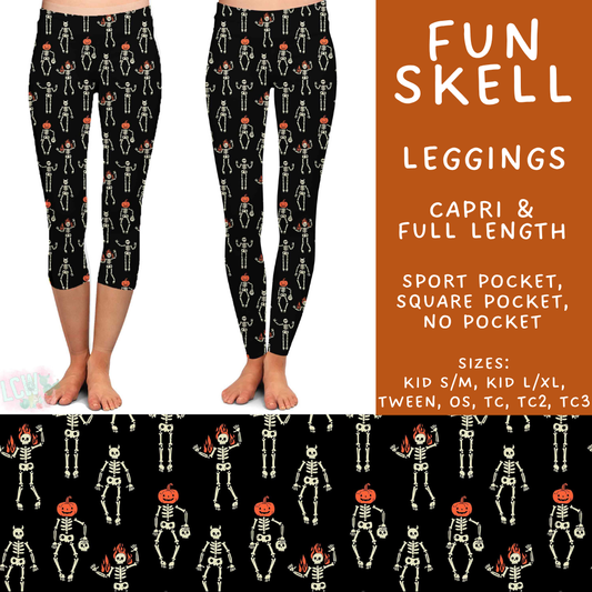 Batch #574 - HalloThanksMas - Closes 8/24 - ETA mid/late October - Fun Skell Full and Capri Length Leggings