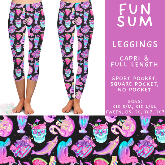 Batch #527 - Spooky Summer 2 - Closes 5/8 - ETA early July - Fun Sum Full and Capri Length Leggings