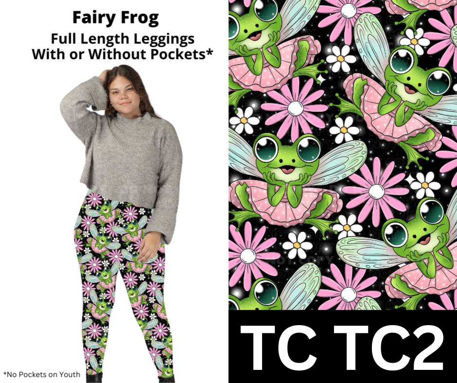 Fairy Frog Full Length Leggings w/ Pockets