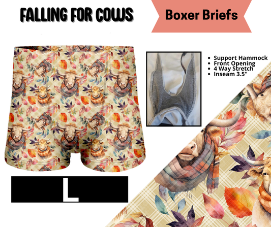 Falling For Cows Boxer Briefs