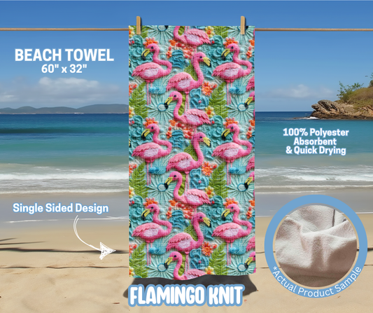 Preorder! Closes 5/15. ETA August. Flamingo Knit Towel