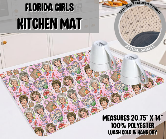 Preorder! Closes 5/22. ETA August. Florida Girls Kitchen Mat