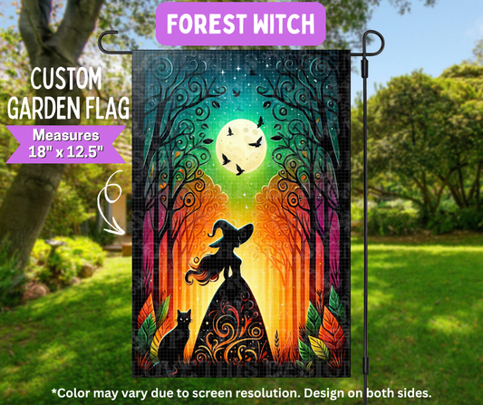 Forest Witch Garden Flag