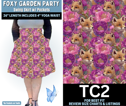 Foxy Garden Party Swing Skirt
