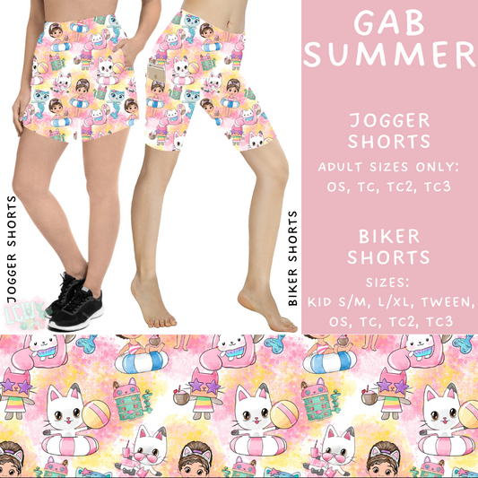 Batch #339 - Character Summer - Closes 5/15 - ETA mid July - Gab Summer Biker & Jogger Shorts