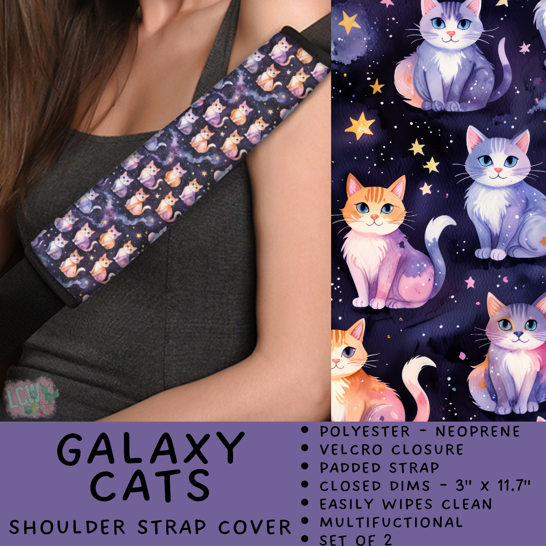 Batch #423 - Car Accessories - Closes 10/2 - ETA mid/late Nov - Galaxy Cats Shoulder Strap Pads
