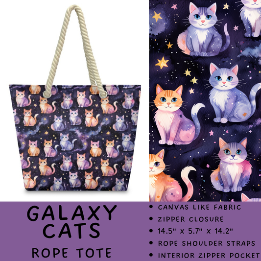 Batch #447 - The Rope Tote - Closes 11/13 - ETA late Dec - Galaxy Cats Rope Tote