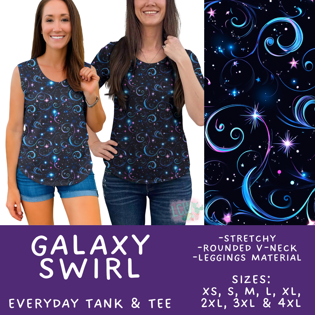 Batch #550 - Fun Run 24 - Closes 7/1 - ETA early Sept - Galaxy Swirl Everyday Tank & Tee