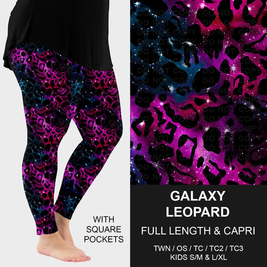 B227 - Preorder Galaxy Leopard Leggings w/ Pockets (Closes 5/04. ETA: mid July)