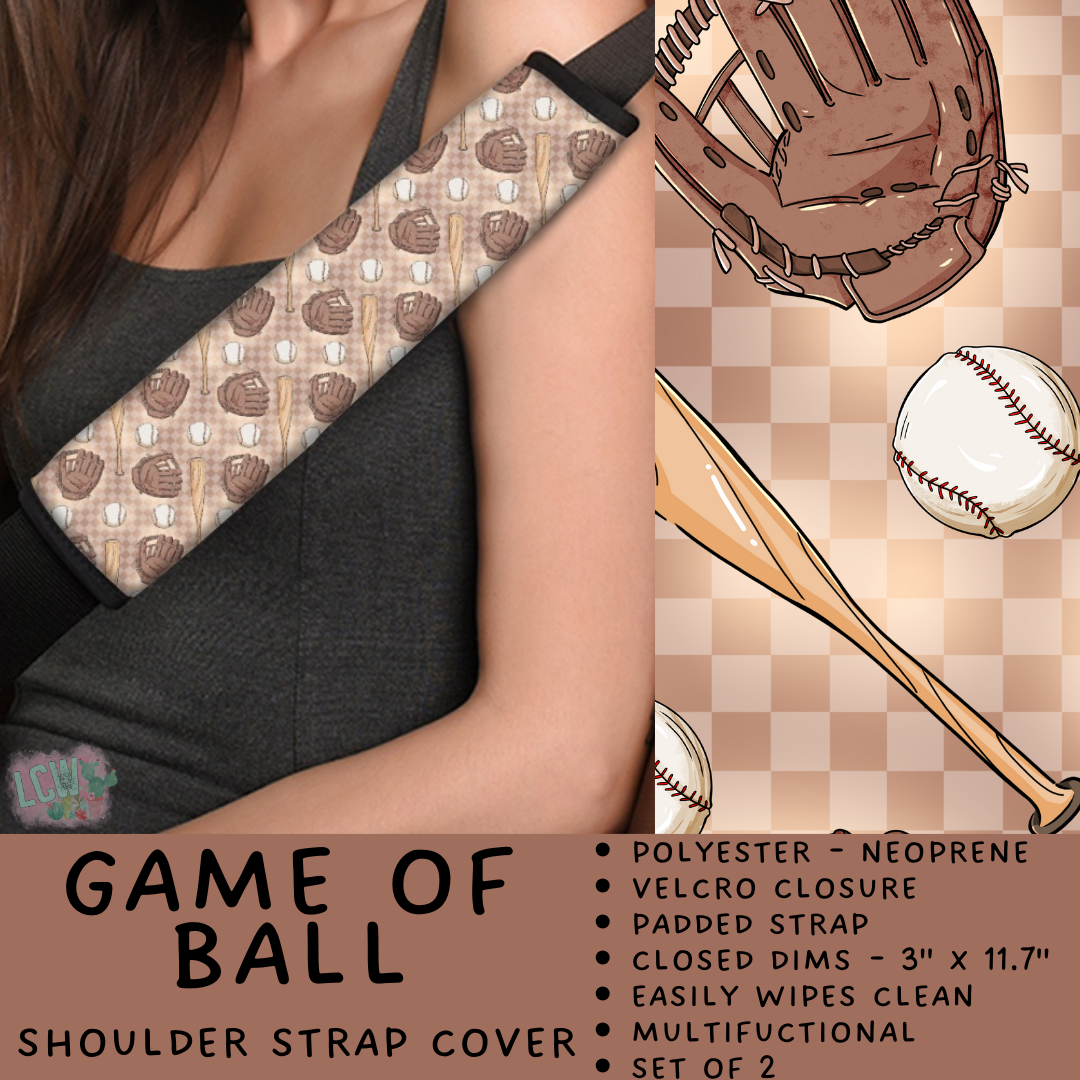 Batch #423 - Car Accessories - Closes 10/2 - ETA mid/late Nov - Game of Ball Shoulder Strap Pads