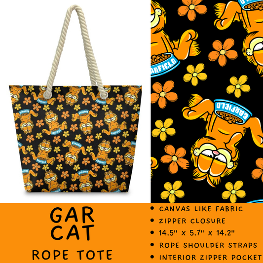 Batch #440 - Magical Character Rope Tote - Closes 10/31 - ETA mid Dec - Gar Cat Rope Tote