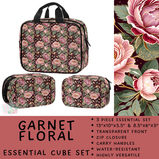 Batch #490 - Essential Cube Sets - Closes 2/13 - ETA mid April - Garnet Floral Essential Cube Set