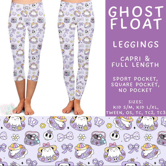 Batch #527 - Spooky Summer 2 - Closes 5/8 - ETA early July - Ghost Float Full and Capri Length Leggings