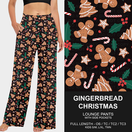 B253 - Preorder Gingerbread Christmas Lounge Pants (Closes 9/28. ETA late Nov.)