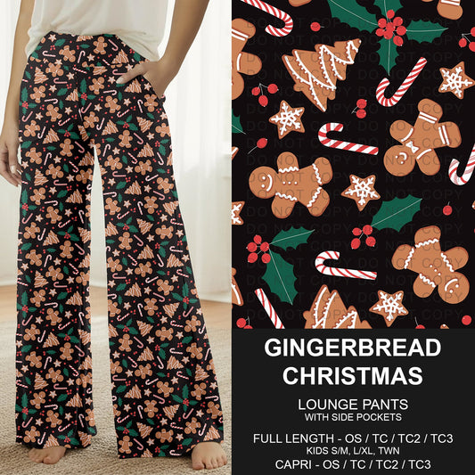 B303 - Preorder Gingerbread Christmas Lounge Pants (Closes 7/26. ETA: early Oct.)