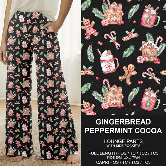 B313 - Preorder Gingerbread Peppermint Cocoa Lounge Pants (Closes 9/20. ETA: late Nov.)