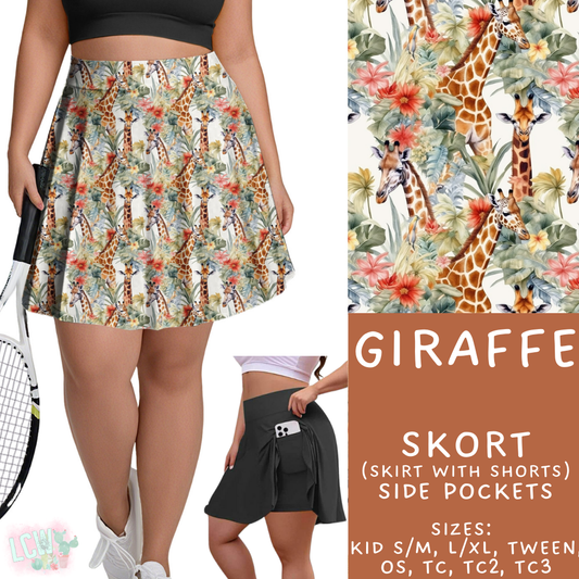 Batch #427 - August Request Run - Closes 10/9 - ETA late Nov - Giraffe Skort