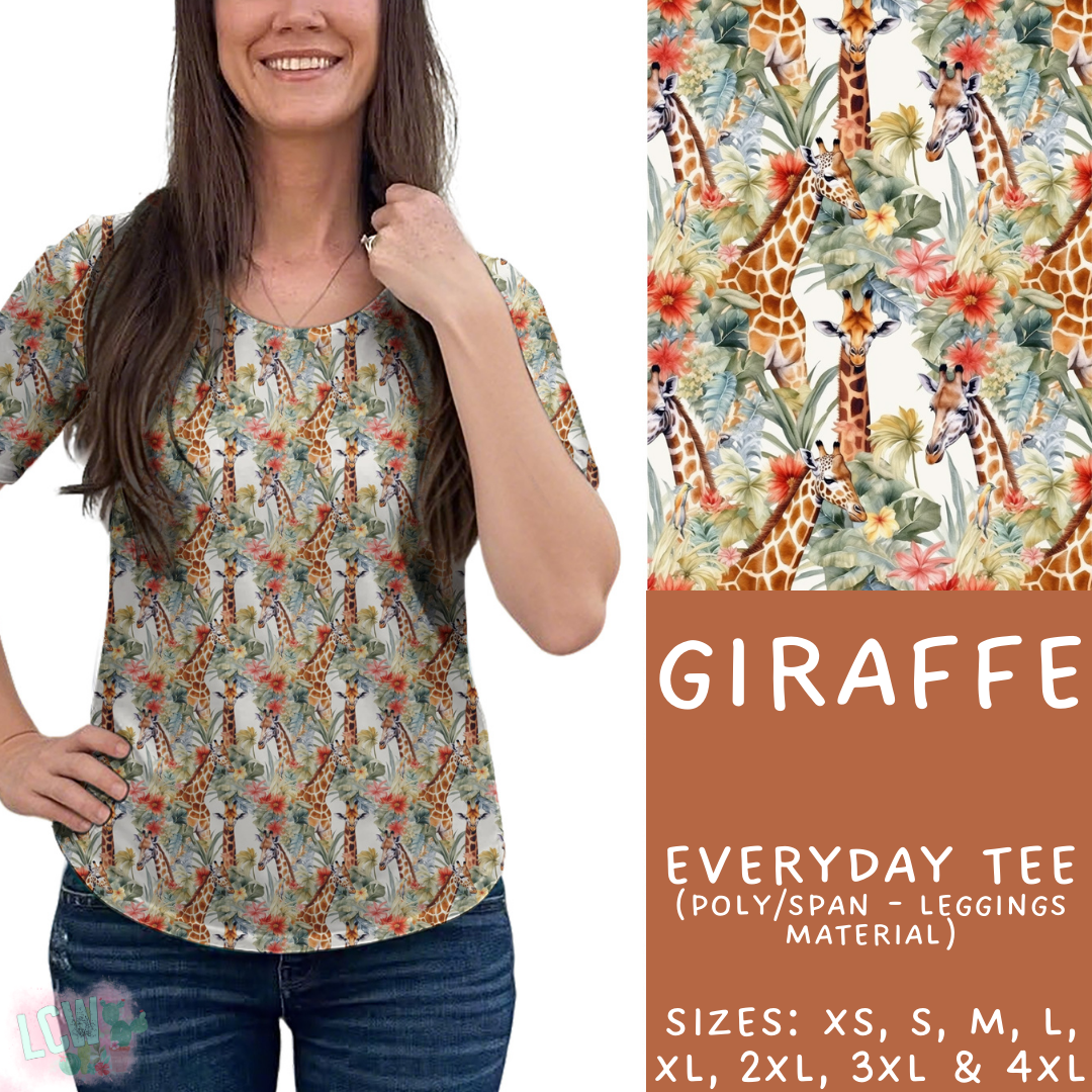 Batch #427 - August Request Run - Closes 10/9 - ETA late Nov - Giraffe Everyday Tee