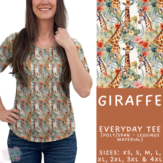 Batch #427 - August Request Run - Closes 10/9 - ETA late Nov - Giraffe Everyday Tee