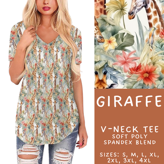 Batch #427 - August Request Run - Closes 10/9 - ETA late Nov - Giraffe V-Neck Tee