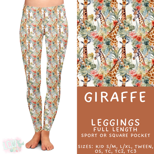 Batch #427 - August Request Run - Closes 10/9 - ETA late Nov - Giraffe Full Length Leggings