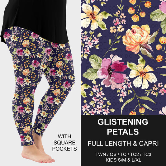 B283 - Preorder Glistening Petals Leggings w/ Pockets (Closes 4/05. ETA: mid June)