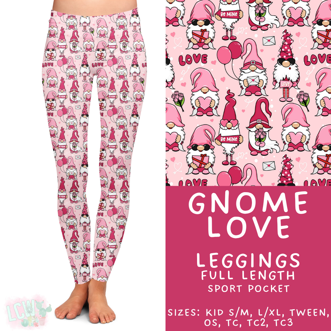 Batch #453 - Love Day 2 - Closes 11/24 - ETA mid Jan - Gnome Love Full Length Leggings