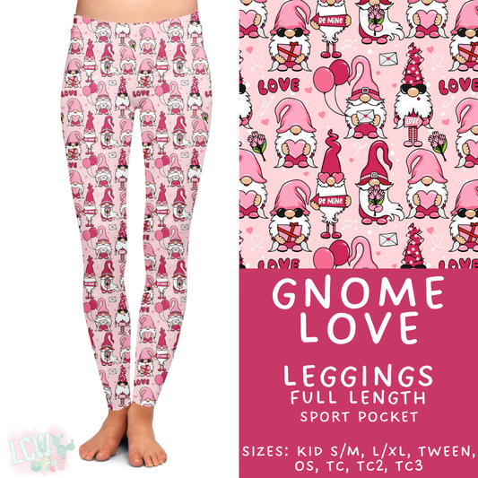Batch #453 - Love Day 2 - Closes 11/24 - ETA mid Jan - Gnome Love Full Length Leggings