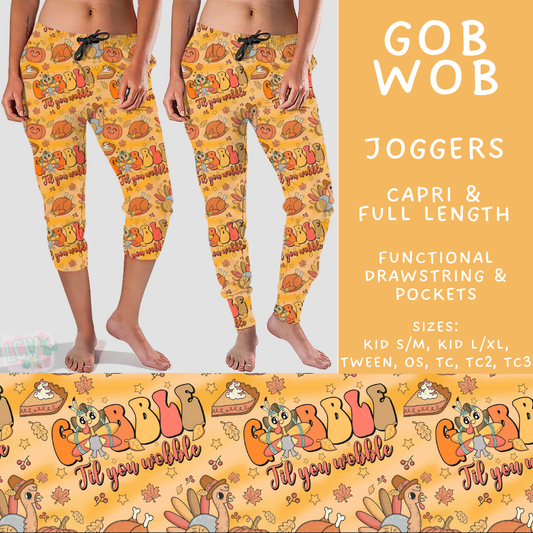 Batch #574 - HalloThanksMas - Closes 8/24 - ETA mid/late October - Gob Wob Full and Capri Length Joggers