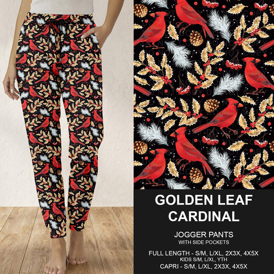 B312 - Preorder Golden Leaf Cardinal Joggers (Closes 9/13. ETA: mid Nov.)