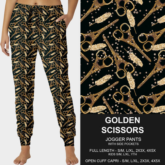 B229- Preorder Golden Scissors Joggers (Closes 5/18. ETA: late July)