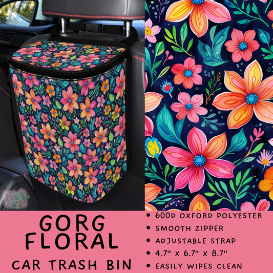 Batch #423 - Car Accessories - Closes 10/2 - ETA mid/late Nov - Gorg Floral Car Trash Bin