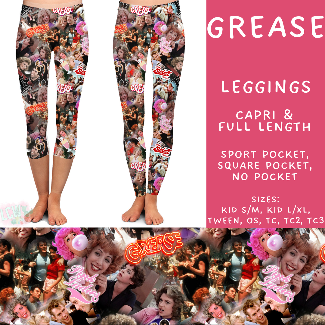 Batch #502 - Show Time - Closes 3/11 - ETA mid May - Grease Full and Capri Length Leggings