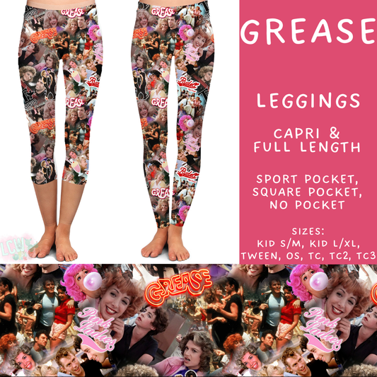 Batch #502 - Show Time - Closes 3/11 - ETA mid May - Grease Full and Capri Length Leggings